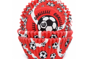 HoM Cupcake cups Goal Rood 50 stuks