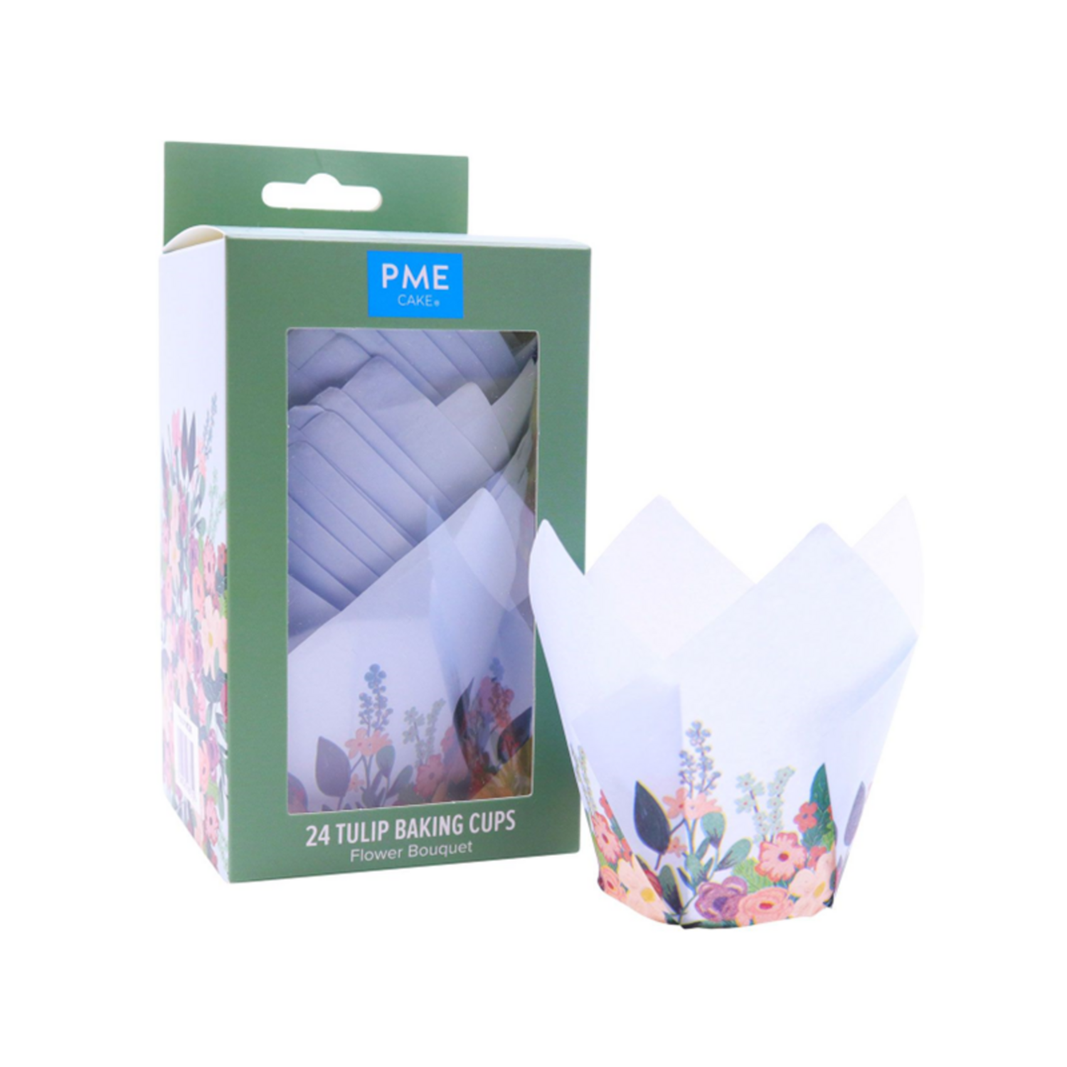 PME Tulip Muffin Cases Flower Bouquet Pk/24