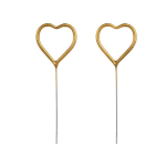 Sterretjes Hartje Goud - 2 stuks