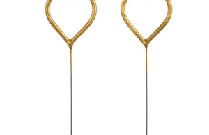 Sterretjes Hartje Goud - 2 stuks