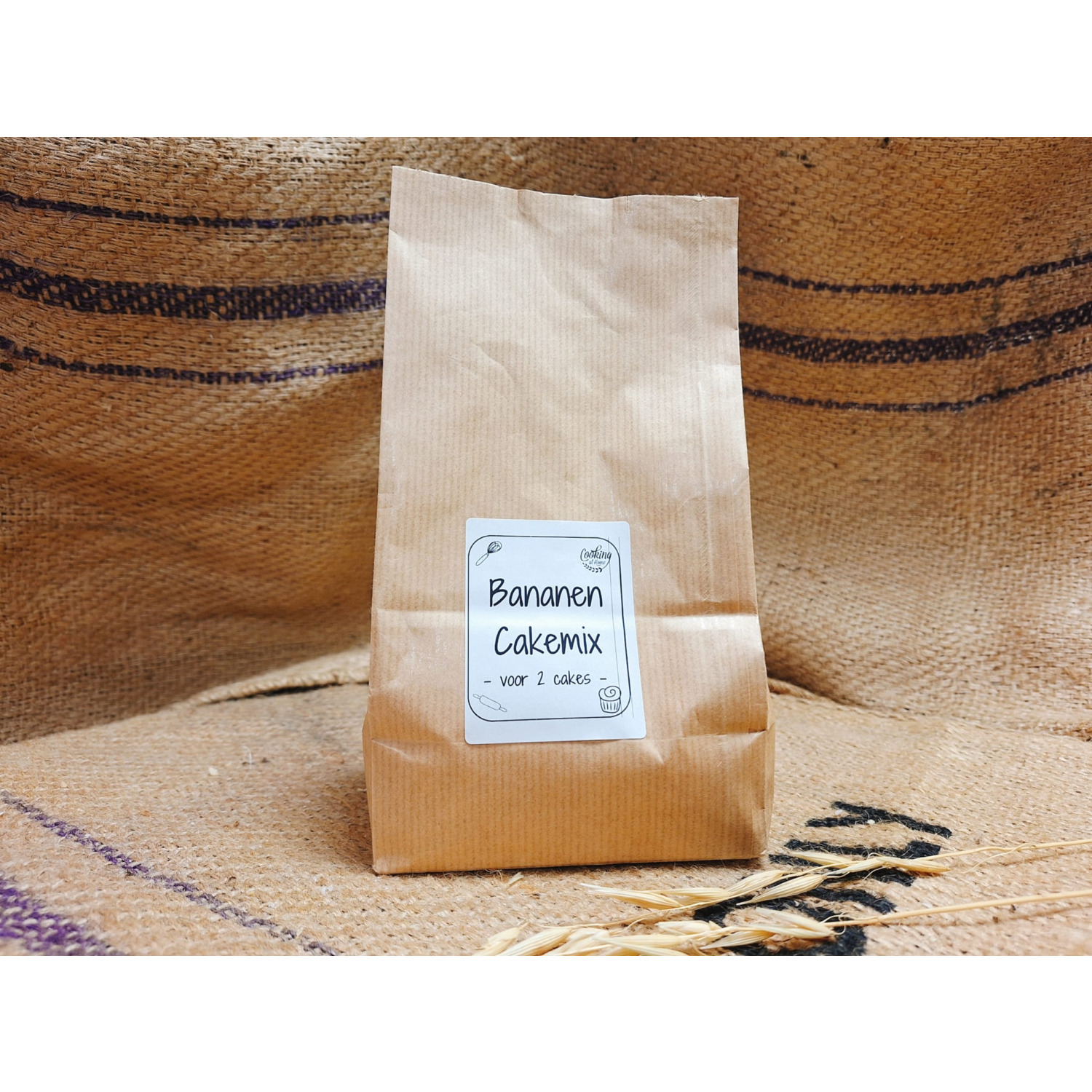 Bananen cakemix 800 gram (CaH)