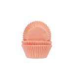 Cupcake Cups Effen licht Abrikoos 50st.