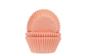 Cupcake Cups Effen licht Abrikoos 50st.