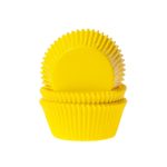 Cupcake Cups Effen Geel 50st.
