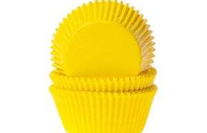 Cupcake Cups Effen Geel 50st.