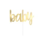 Taarttopper Baby Goud