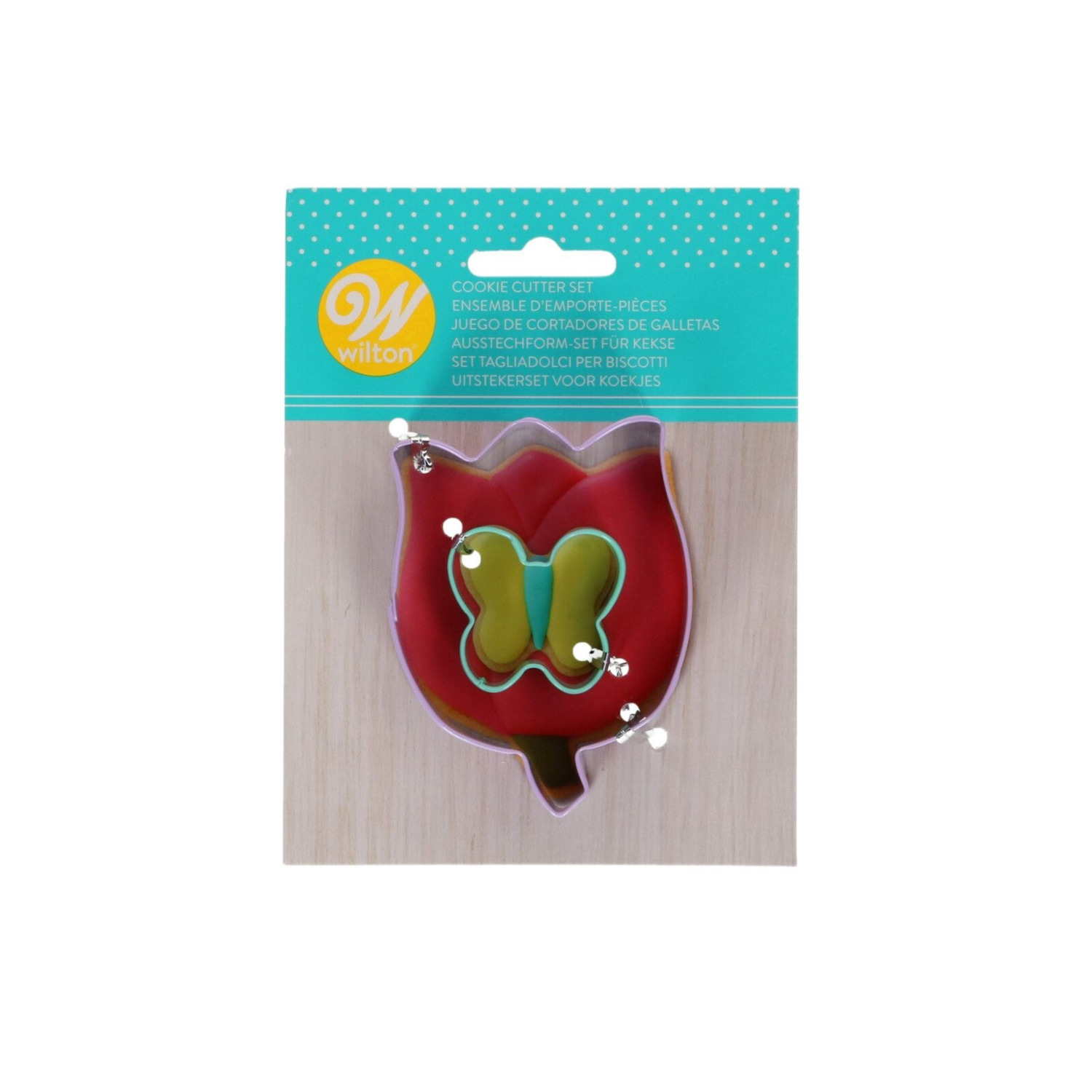 Wilton Koekjes Uitsteker Bloem & Vlinder Set/2**