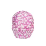 Cupcake Cups Aloha bloem Roze 50st.