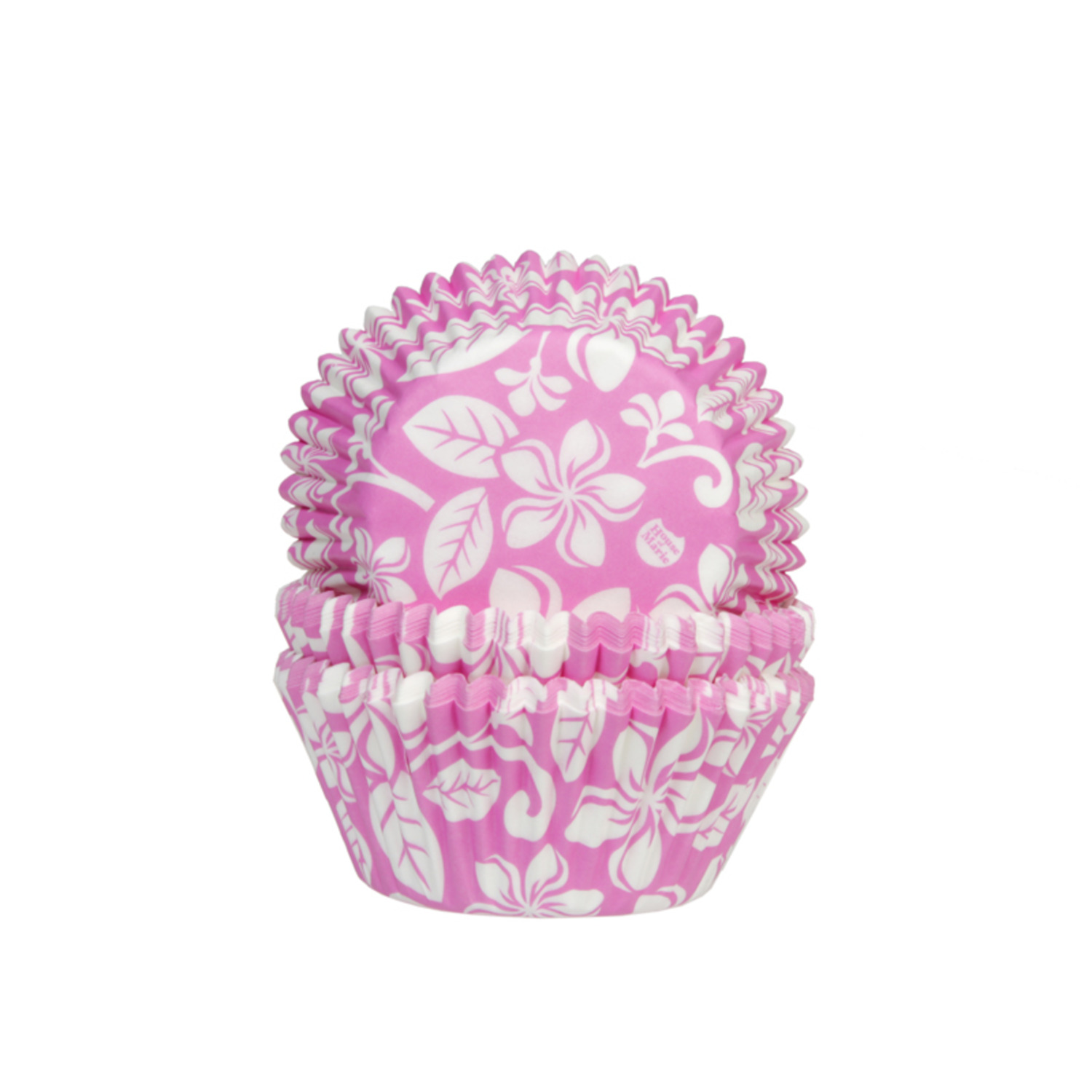 Cupcake Cups Aloha bloem Roze 50st.