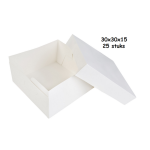 Taartdoos 30x30x15cm per 25 stuks
