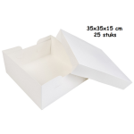 Taartdoos 35x35x15cm per 25 stuks