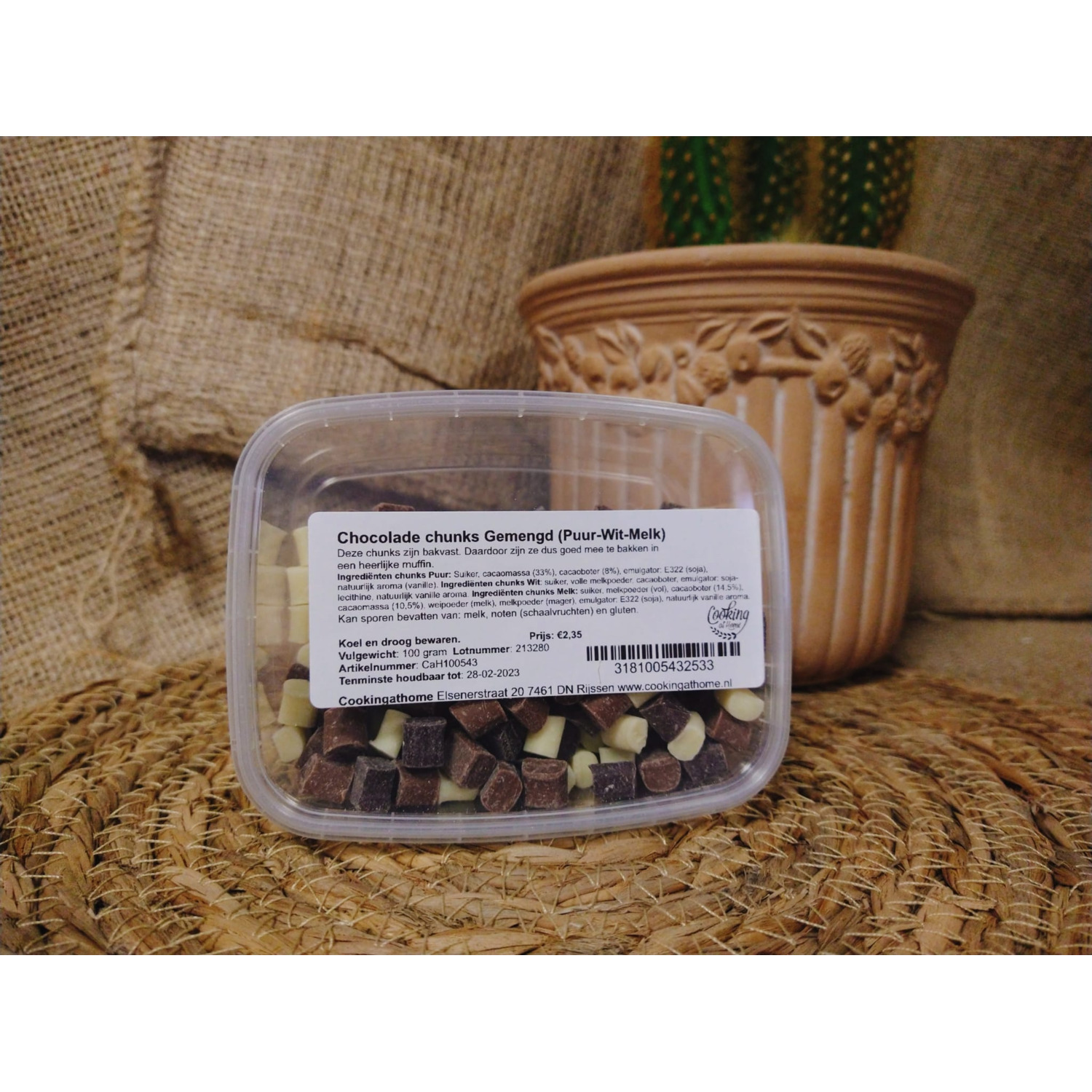 Bakvaste Chocolade Chunks Gemengd