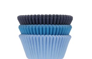 Cupcake Cups Blauw Assortiment 75st.