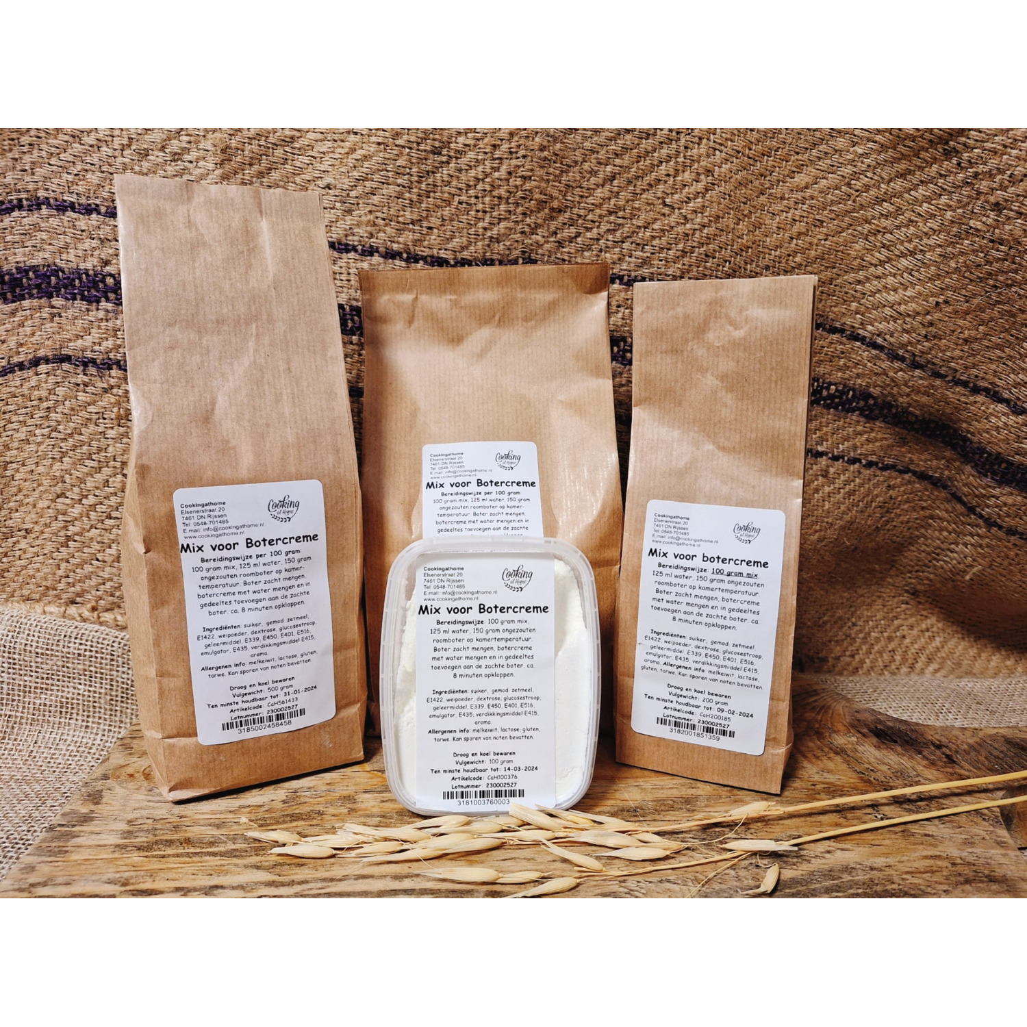 Mix voor botercreme 100 gram
