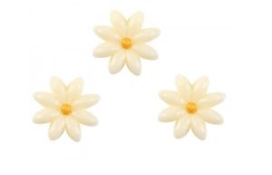 Chocolade decoratie Margriet Wit - 12 stuks
