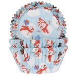 Cupcake cups sneeuwpoppen 50x33mm