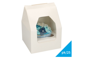 Cupcake doosje 1x Groot per 25 stuks