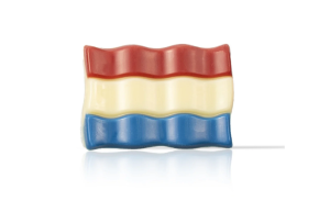 Chocolade decoratie Wapperende Vlag 6 stuks