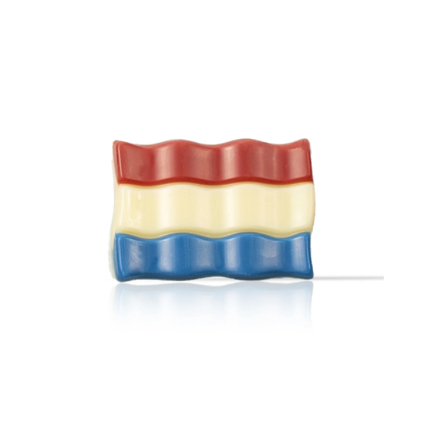 Chocolade decoratie Wapperende Vlag 6 stuks