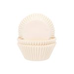 Cupcake Cups Effen Ivoor 50st