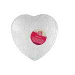 Cake Drum Hart Zilver - 27,5 cm**