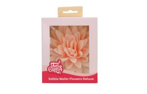FunCakes Eetbare papieren Bloemen Deluxe Pioenroos Oranje Ombre Groot pk/1