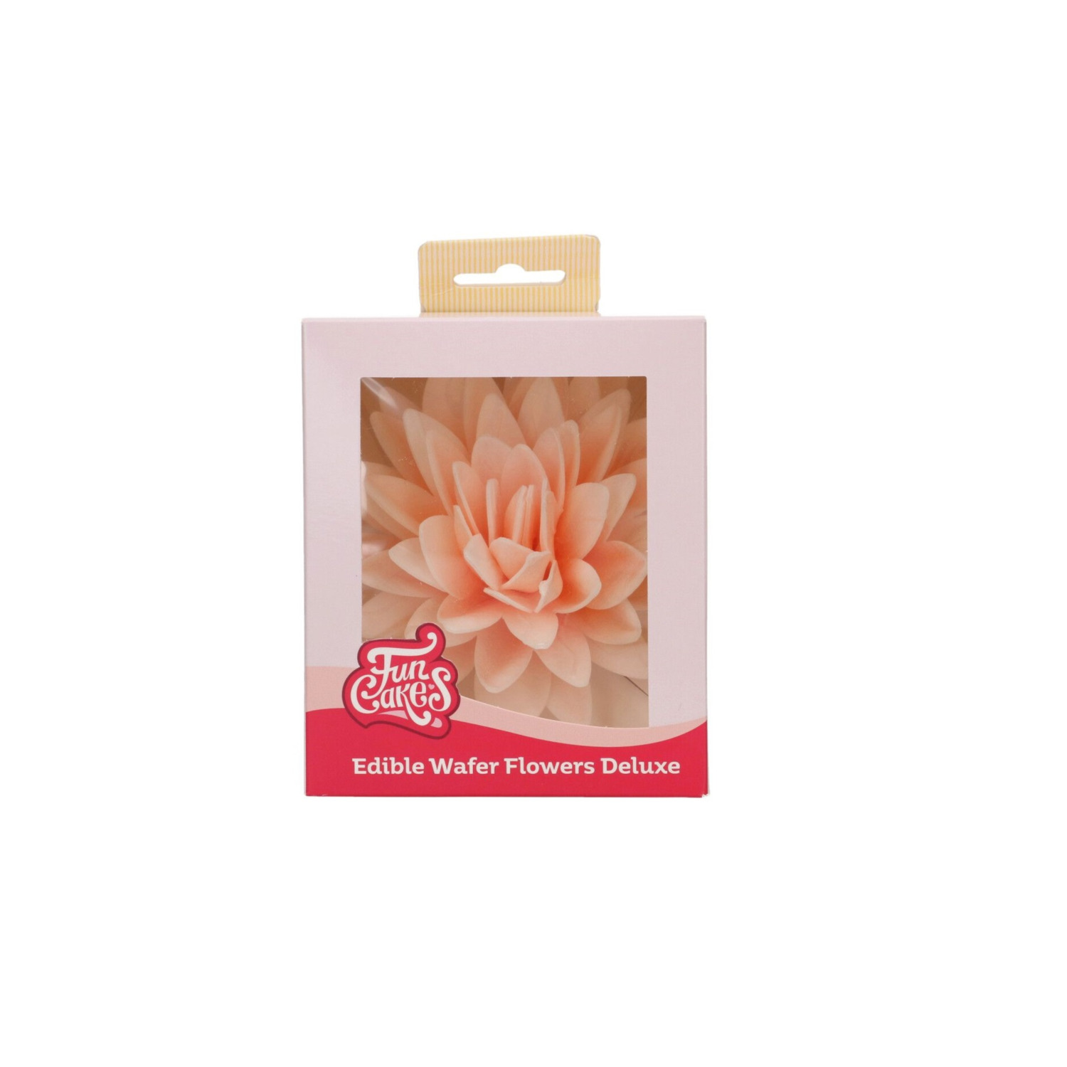 FunCakes Eetbare papieren Bloemen Deluxe Pioenroos Oranje Ombre Groot pk/1