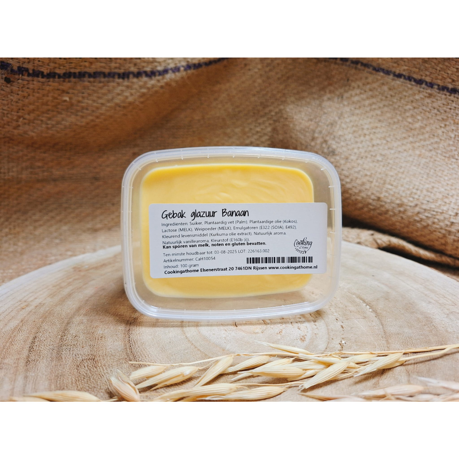 Gebak glazuur Banaan - 100 gram - NIEUW