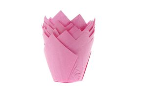 Muffin Cups HoM Tulp Roze 36st.
