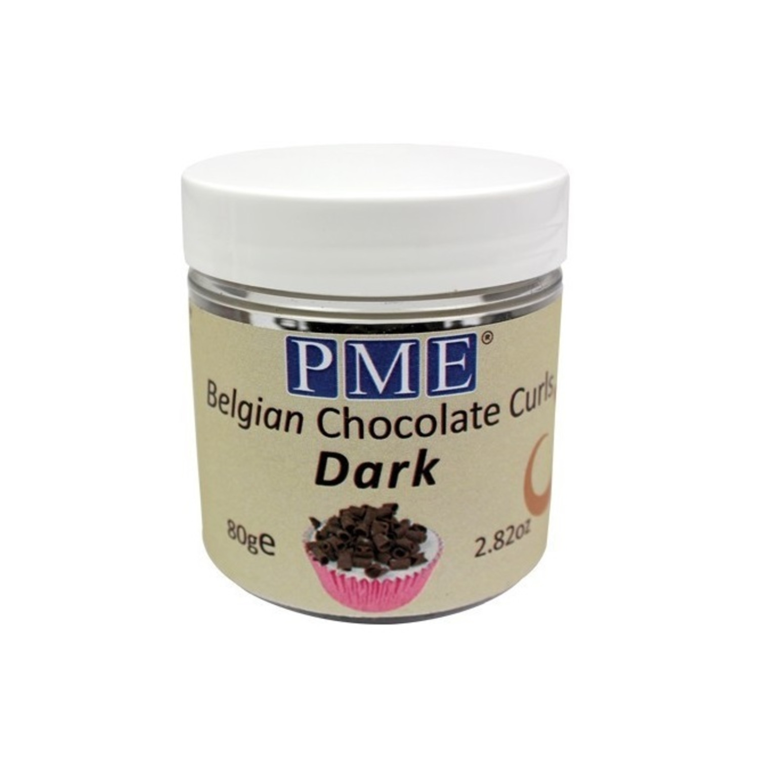 PME Chocoladekrullen Puur 85 gram