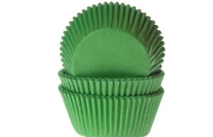HM Cupcake Cups Effen Gras Groen 50 st.