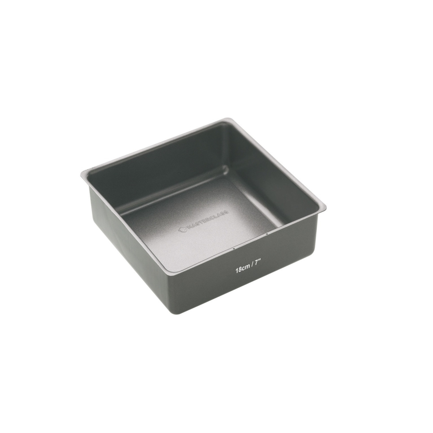 MasterClass Taartpan Vierkant losse bodem 18x18x7,5cm