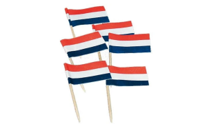 Prikkers Nederlandse vlag - 50 stuks