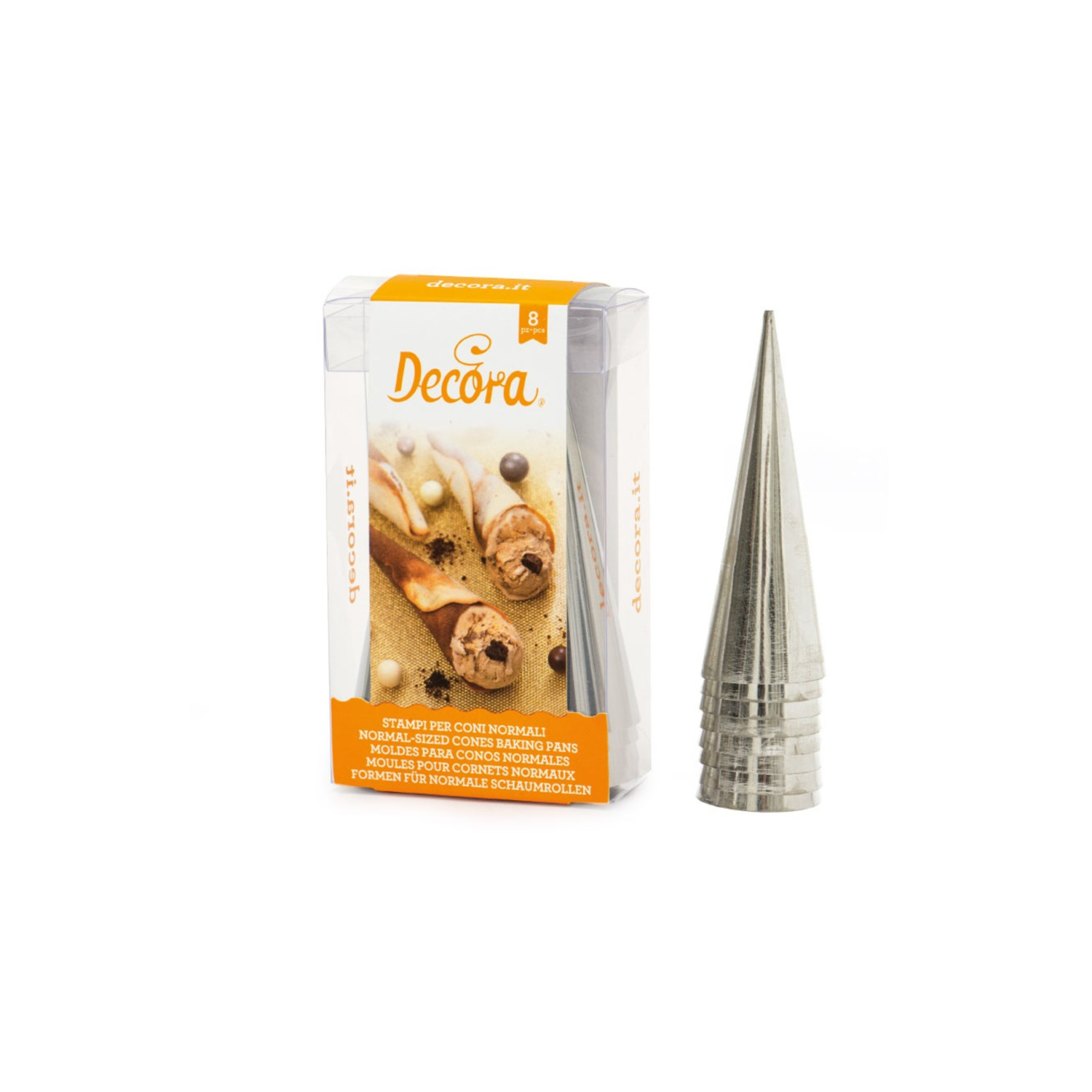 Decora Roomhoornpennen RVS ø 4 x 12 cm 8st.