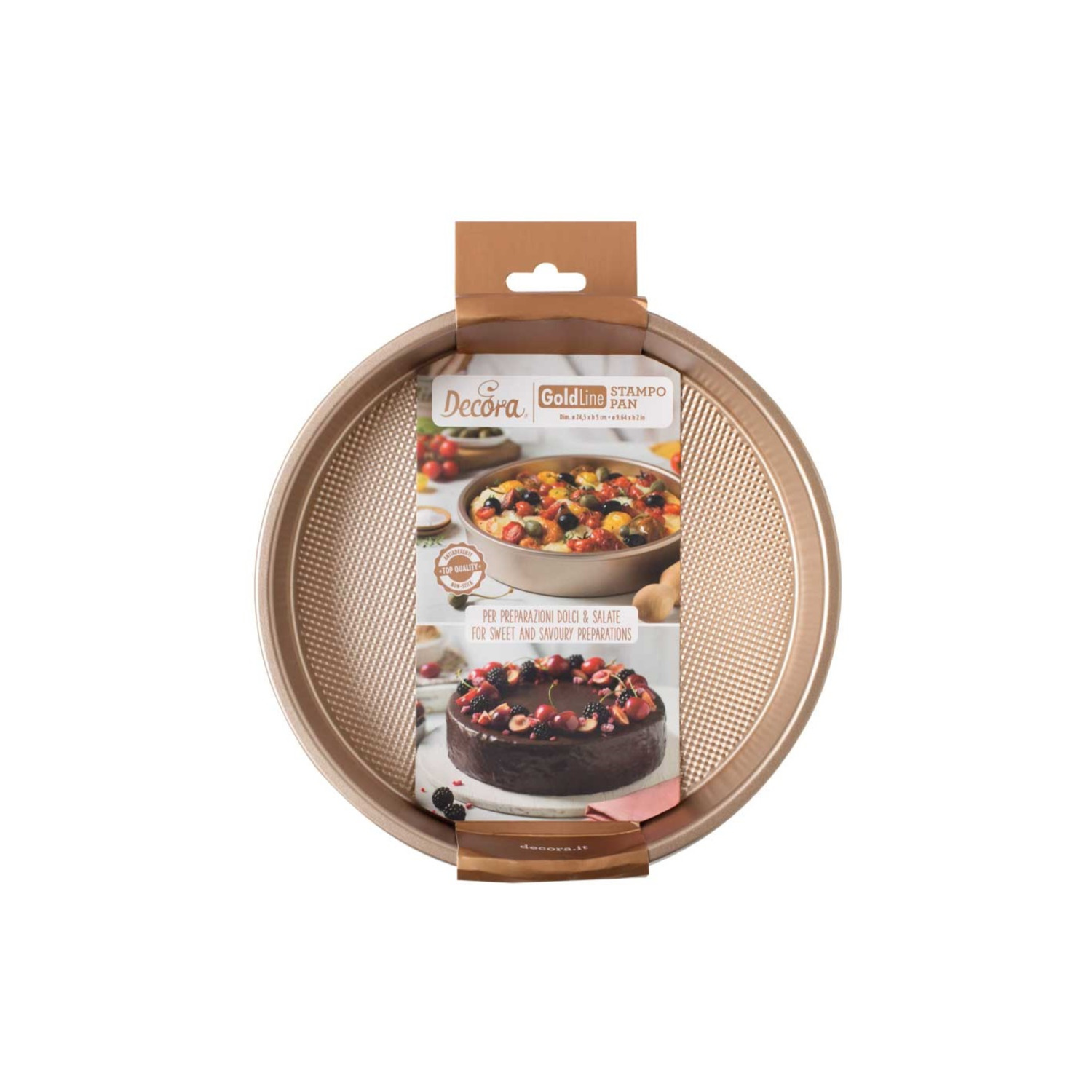 Bakvorm Rond 24,5 x 5 cm (non stick) (GOLD LINE)
