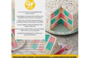 Checker Board Round Cake Set/4