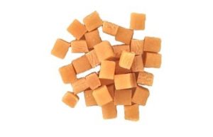 Mini caramelblokjes 5x5x5mm 60gr.