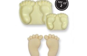 JEM Pop it uitsteker/mal Baby feet (baby voetjes) set/2