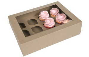Cupcake Doosje 12x Groot Kraft per stuk