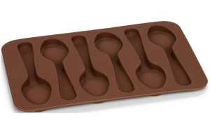 Siliconen chocoladevorm Lepel 17x12cm**