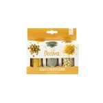 Decora sprinkle set Goud en multikleur 85g
