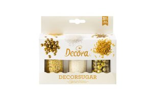 Decora Sprinkle set Goud en wit 85g