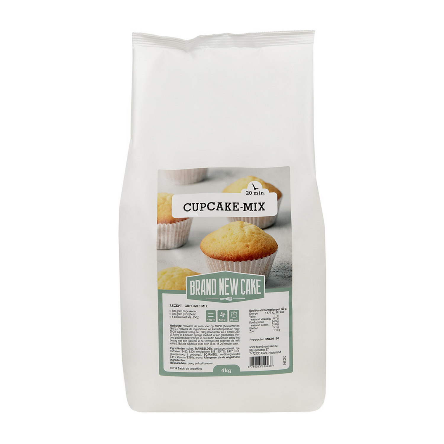 BrandNewCake Cupcake-mix 4kg