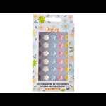 Decora Suikerdecoratie gekleurde bloemen - 30 stuks