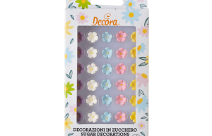 Decora Suikerdecoratie gekleurde bloemen - 30 stuks