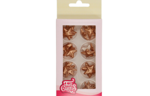 Funcakes Sugar Paste Decorations Stars Bronze Gold