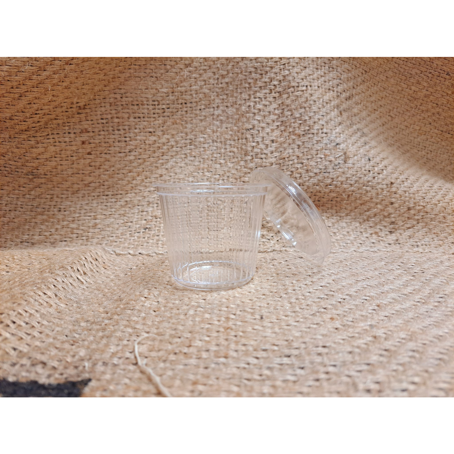 Lepelbakje Ribbel 125ml met deksel