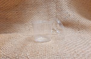 Lepelbakje Ribbel 125ml met deksel