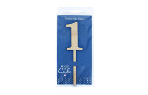Culpitt Taarttopper Cijfer 1 Hout 63x183mm