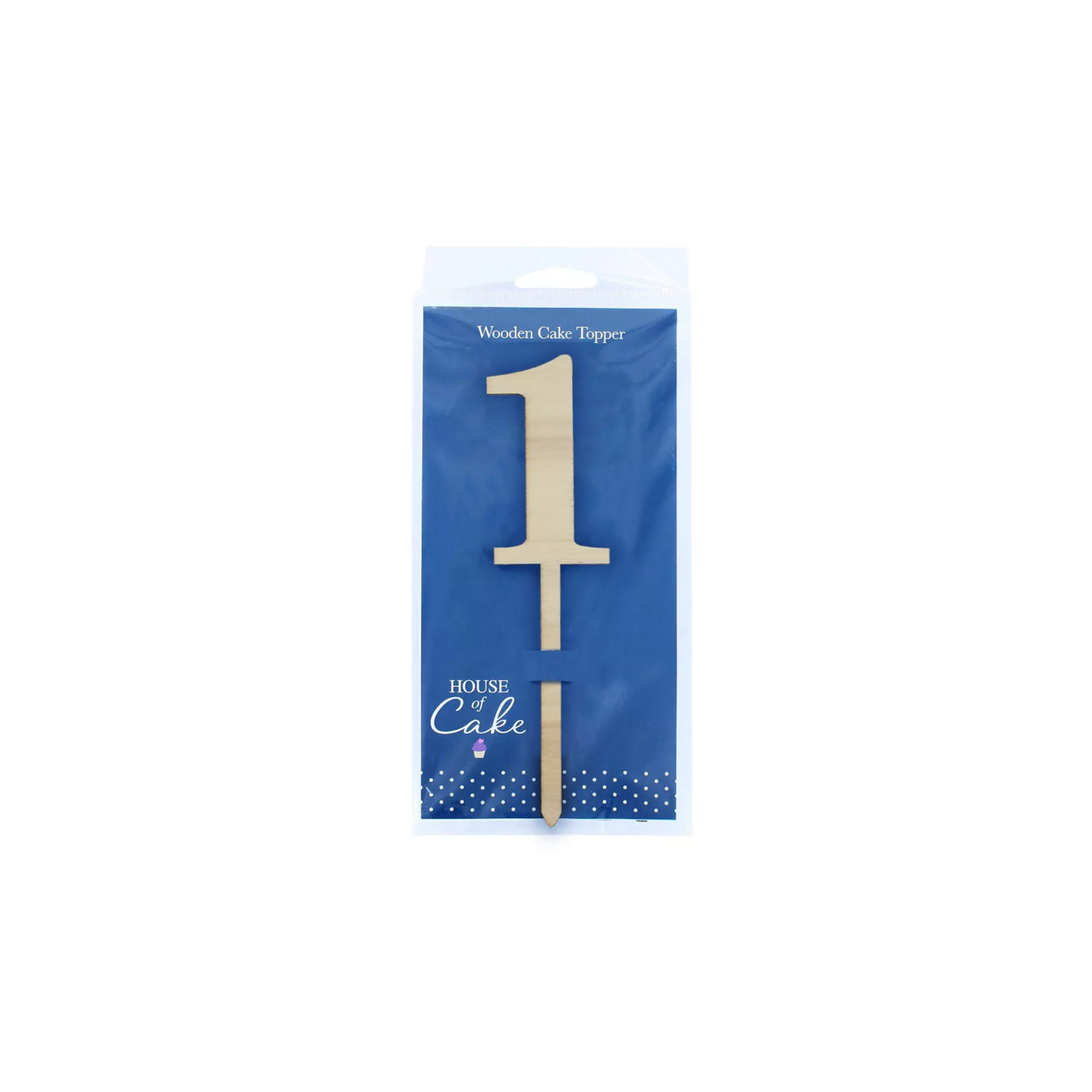 Culpitt Taarttopper Cijfer 1 Hout 63x183mm